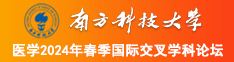 女生抽插屄穴免费视频网站南方科技大学医学2024年春季国际交叉学科论坛